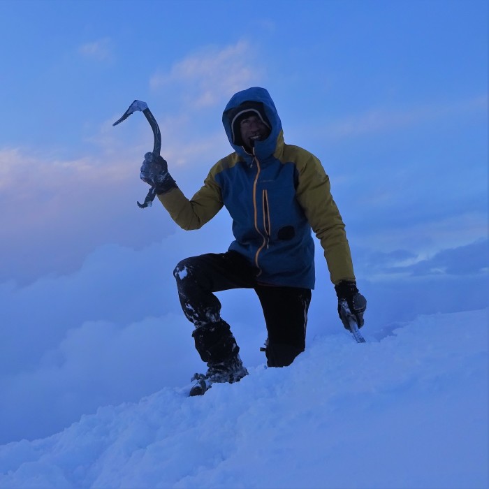 Tomas Franchini has successfully made a solo ascent of the hitherto unclimbed East Face of Lamo She